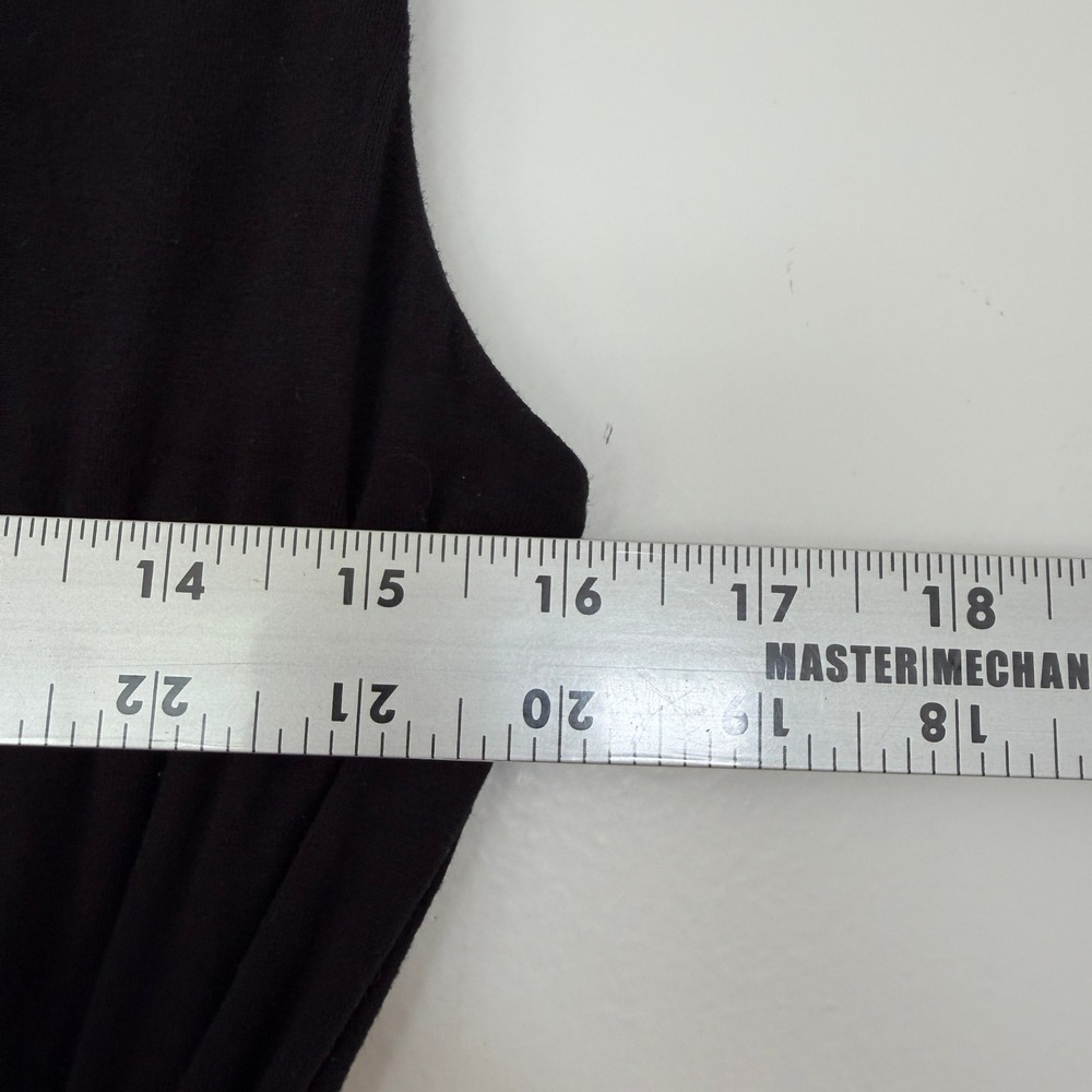 Boden Annecy Black Sleeveless Faux Wrap Maxi Dress V-Neck Pockets Size 6 - Picture 10 of 11